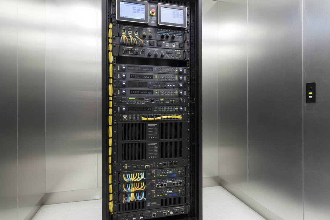 Auditorium equipment rack