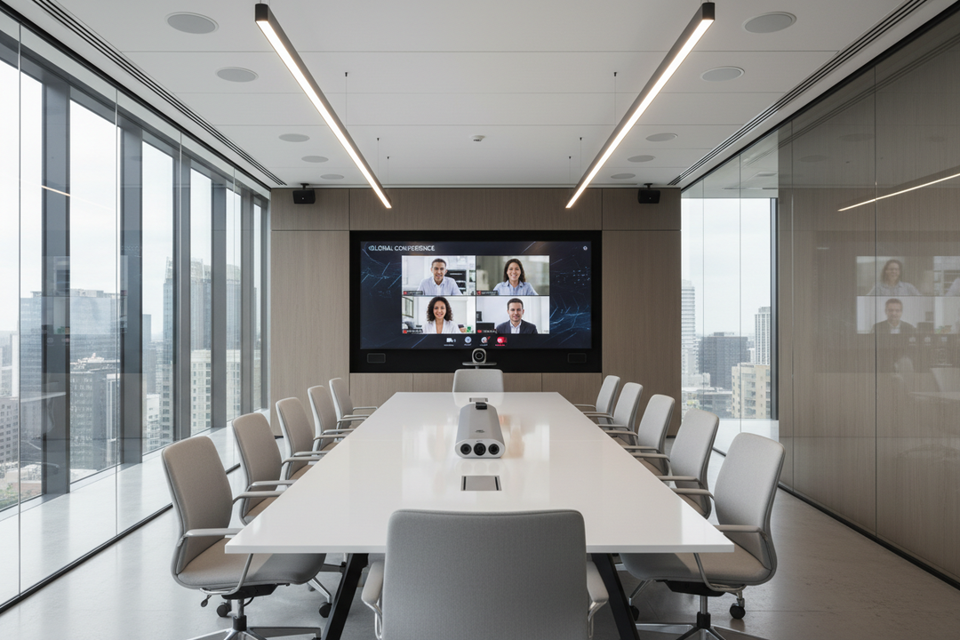 conference room with video conference solution