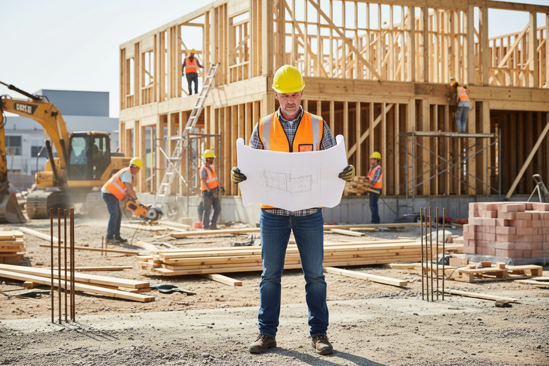 General Contractor during building process