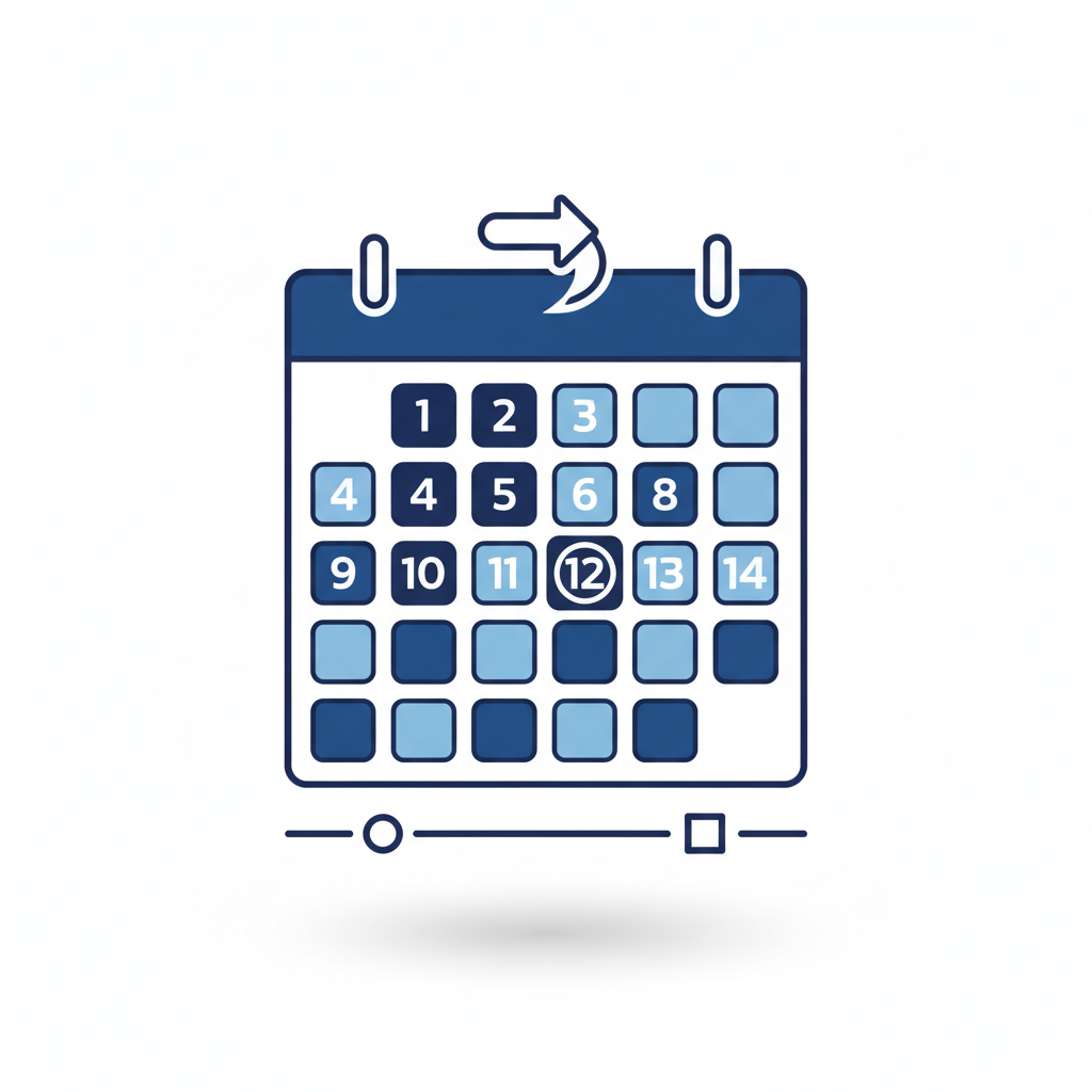Icon of a Calendar for Scheduling