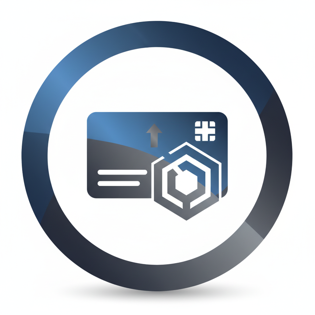 Round icon for entry access control